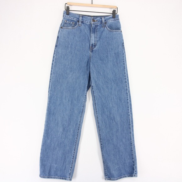 Levi's Denim - Levis High Waisted Straight Jeans Womens 26 Blue Denim Medium Wash 100% Cotton